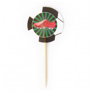 Pins Futebol (chuteira vermelha) - 10uni.