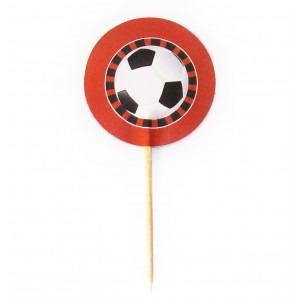 Pins Futebol (bola vermelha) - 10uni.