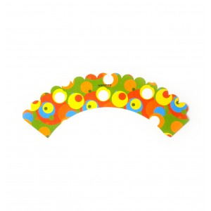 Wrappers de cupcake Circo (estampa 3) - 12uni.