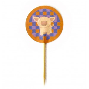 Pins Fazendinha (Porco) - 10uni.