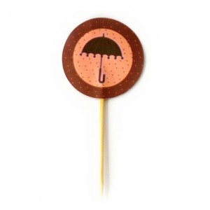 Pins Fru-Fru (Guarda-Chuva) - 10uni.