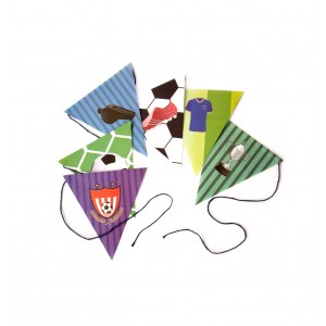 Bandeirinhas de papel Futebol - 3mt