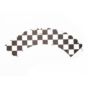 Wrappers de cupcake Carros (xadrez) - 12uni.