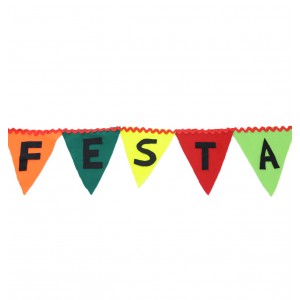 Bandeirinhas de Tecido (festa) - 3mt