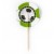 Pins Futebol (bola verde) - 10uni.